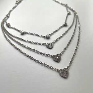 STERLING SILVER LAYERED NECKLACE
